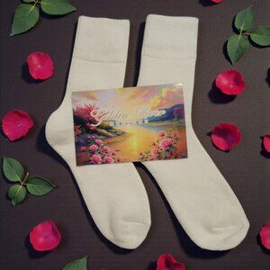 Women’s Wool Socks - 80% Sheep Wool - Ivory